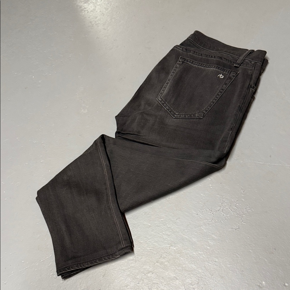 rag & bone Men's charcoal extra-slim Jeans